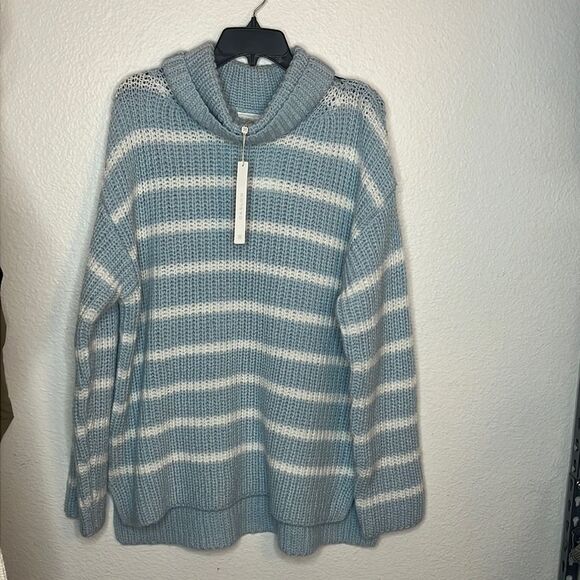 Caslon blue striped Sweater XL - Picture 3 of 4